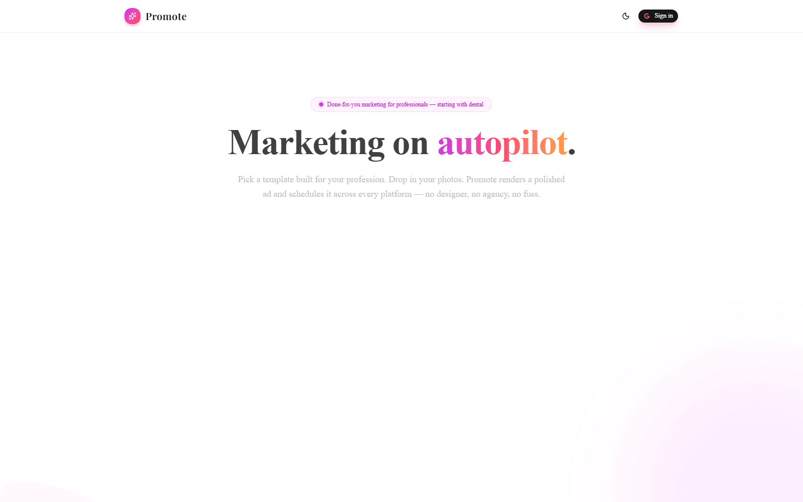 ReelsBot website preview